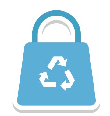 Tarım, çanta, ekoloji vektör simgesi