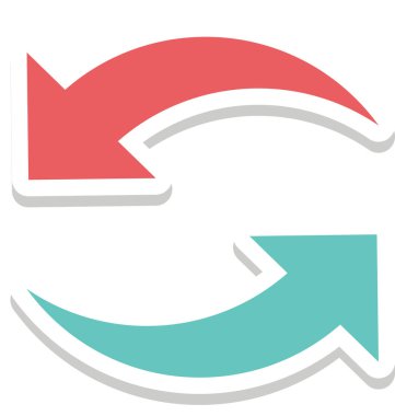 Geri dönüşüm, ekoloji vektör simgesi