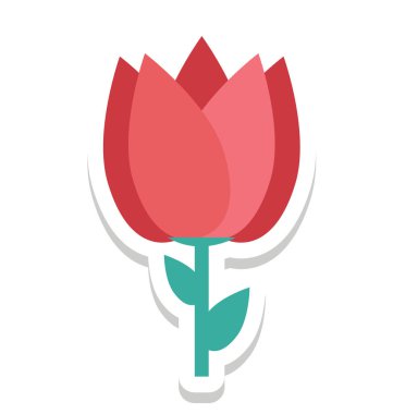 Çiçek, tomurcuk vektör simgesi