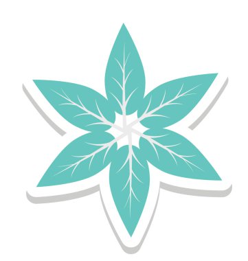 Çiçek, yeşillik vektör simgesi