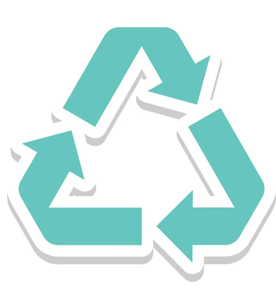 Reciclaje Ecología Vector Icono — Vector de stock