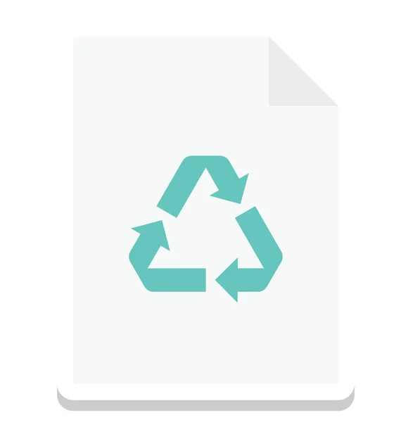 Recycling Recycling Bestandspictogram Vector — Stockvector