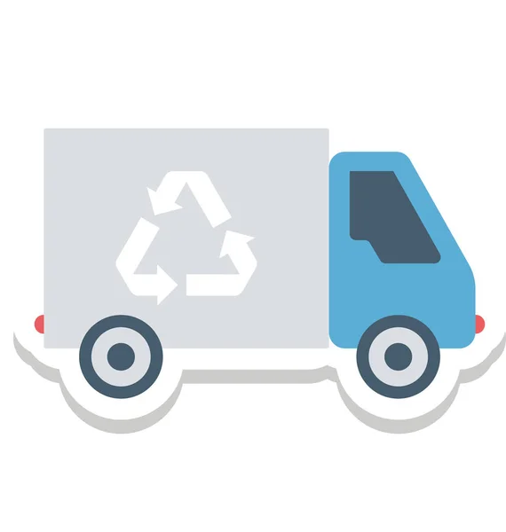 Eco Van Ecología Vector Icono — Vector de stock