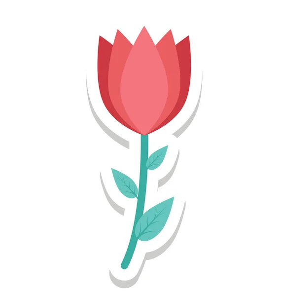 Tulipán Bud Vector Icono — Archivo Imágenes Vectoriales