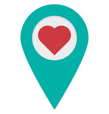 Sevgi dolu, PIN vektör simgesi