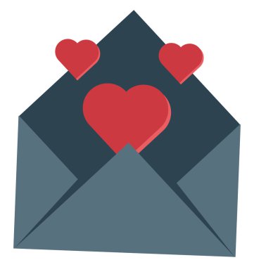 posta seviyorum, vektör simge tebrik seviyorum