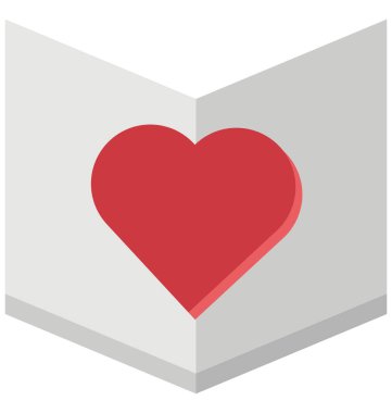 kartı, Sevgililer vektör simgesi