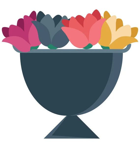 Букет Цветов Цветы Векторная Икона — стоковый вектор