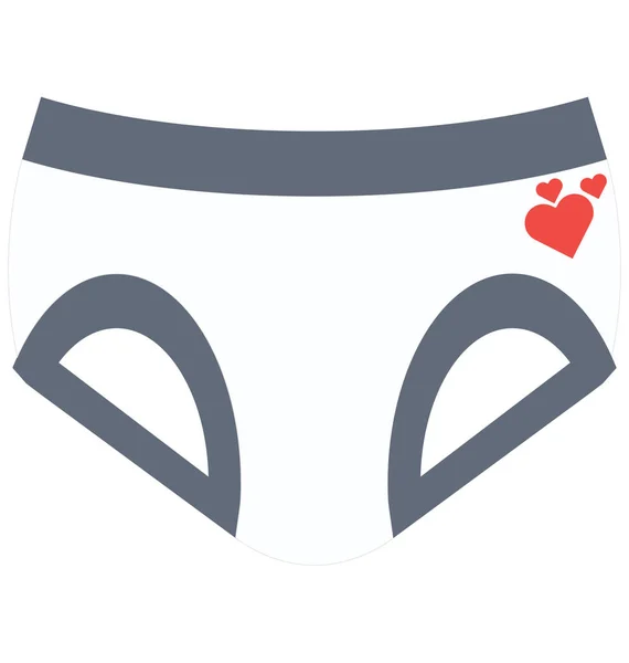 Biancheria Intima Panty Vector Icon — Vettoriale Stock