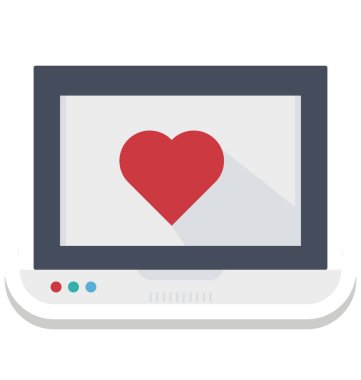 Web sitesi dating, vektör simge seviyorum