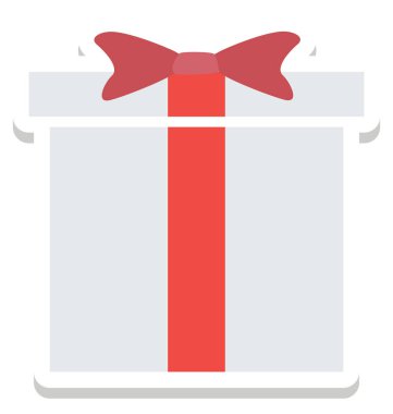 hediye kutusu, mevcut vektör simge düzenlenebilir