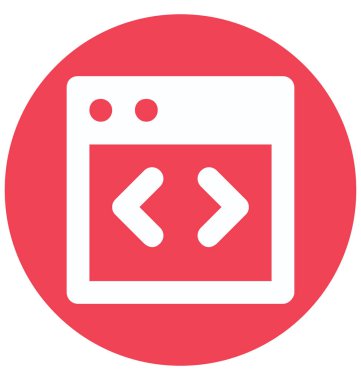 HTML Codetwo glif vektör simge renk izole ve düzenlenebilir