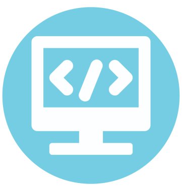 HTML Codetwo glif vektör simge renk izole ve düzenlenebilir