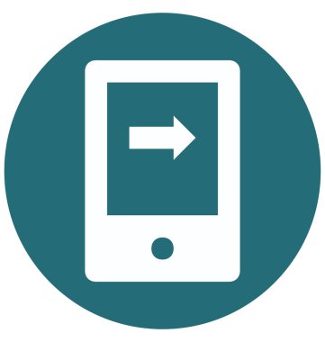 Gelen arama iki renk glif vektör simgesi izole ve düzenlenebilir