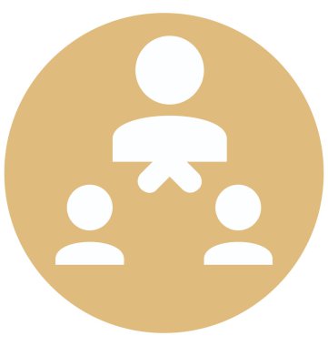 Lider iki izole ve düzenlenebilir glif vektör simge renk