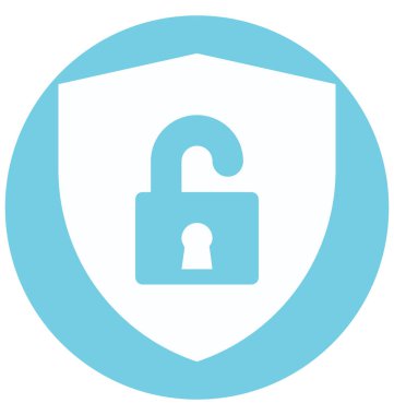 Koruma kalkanı iki renk glif vektör simge izole ve düzenlenebilir