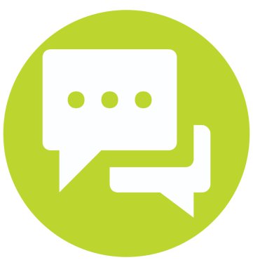 Kabarcık iki renk glif vektör simge izole ve düzenlenebilir sohbet