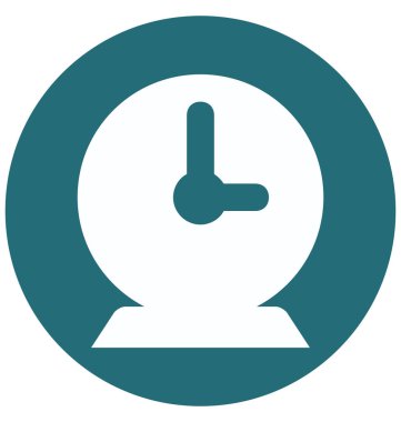 Kronometre iki izole ve düzenlenebilir glif vektör simge renk