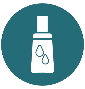 Petrol şişe ayrı tut moduyla vektör simge düzenlenebilir