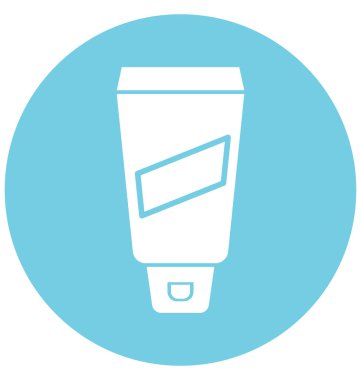 Saç kremi izole düzenlenebilir vektör simgesi