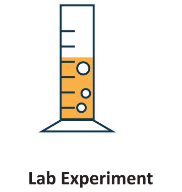 Laboratuvar deney izole ve teknoloji için simge vektör