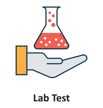 Deney Laboratuvarı için izole ve teknoloji için simge vektör