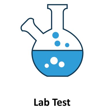 Laboratuvar deney izole ve teknoloji için simge vektör