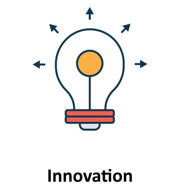 Fikir izole ve teknoloji için simge vektör