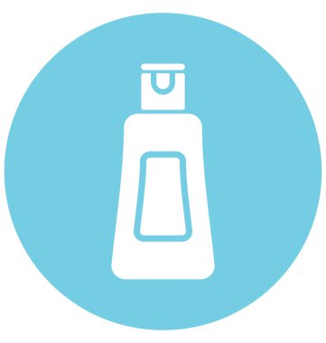 Krem şişe ayrı tut moduyla vektör simge düzenlenebilir