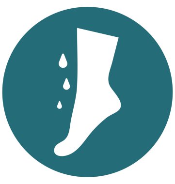 Ayak düzenlenebilir vektör simge izole