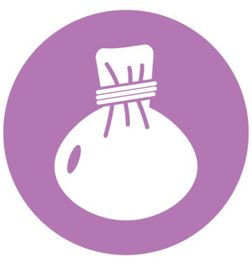 Spa çuval izole düzenlenebilir vektör simgesi