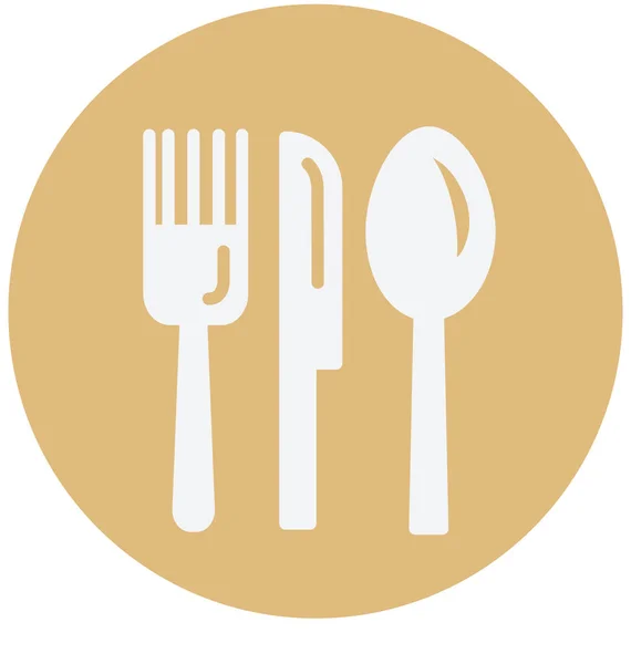 Utensil Isolado Vector Icon Uso Para Viagens Projetos Turísticos — Vetor de Stock