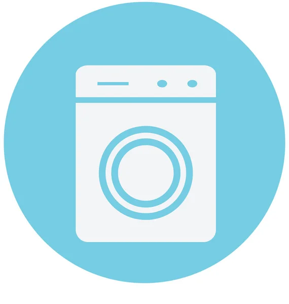 Washing Machine Isolated Vector Icon Use Travel Tour Projects — Stock Vector