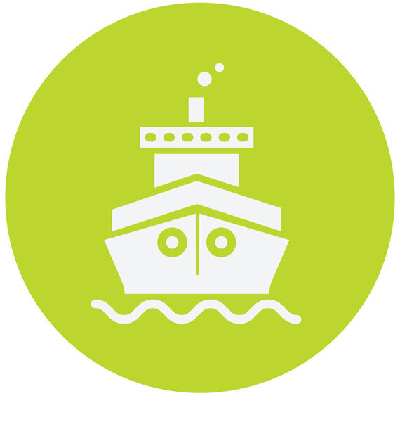 Cruise Or Yacht Isolated Vector Icon use for Travel and Tour Projects