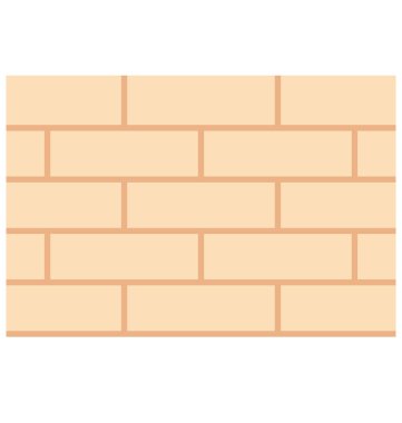 Tuğla duvar izole vektör simge İnşaat için