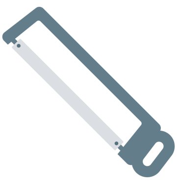 İzole vektör simge İnşaat için gördüm