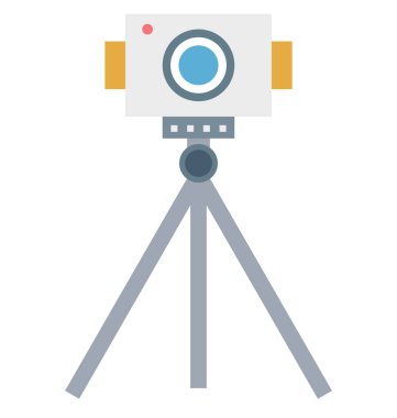 Anket teodolit izole vektör simge İnşaat için
