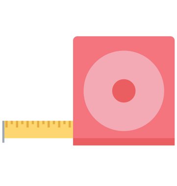 Teyp izole vektör simge İnşaat için ölçme