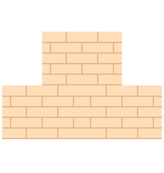 Stěny Izolované Vektorové Ikony Pro Stavebnictví — Stockový vektor