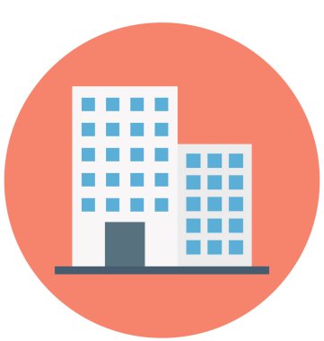 Daireler izole vektör simge İnşaat için