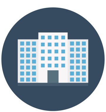 Daireler izole vektör simge İnşaat için