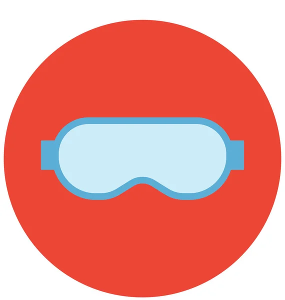 Gafas Seguridad Icono Vector Aislado Para Construcción — Archivo Imágenes Vectoriales