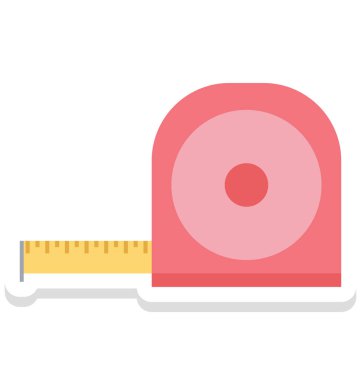 Teyp izole vektör simge İnşaat için ölçme