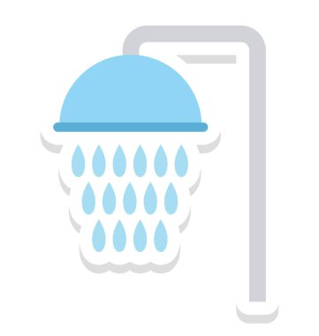 Duş başlığı izole vektör simge İnşaat için