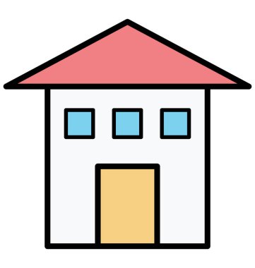 Renkli vektör simge siper al 