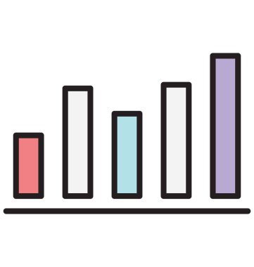 Ses frekansı izole vektör simgesi  