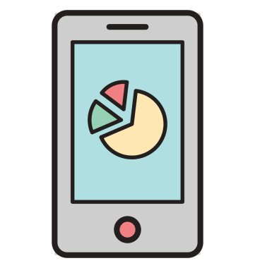 Grafik, telefon vektör simgesi