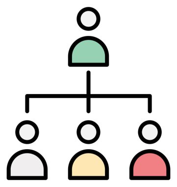 Online topluluk izole vektör simgesi  