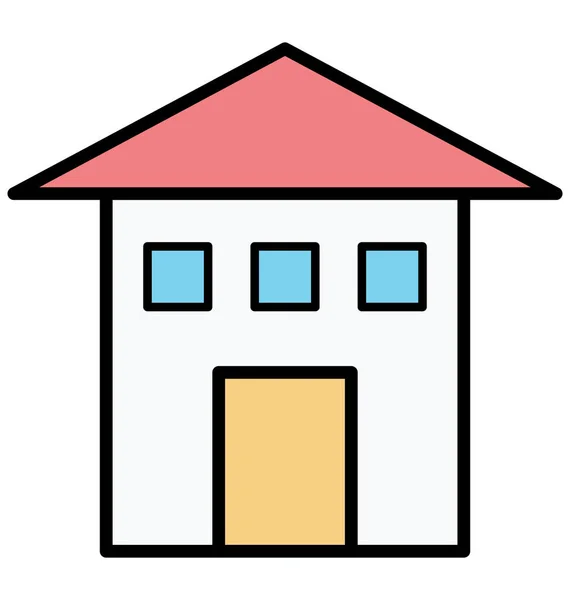 Hut Gekleurde Vector Icon — Stockvector