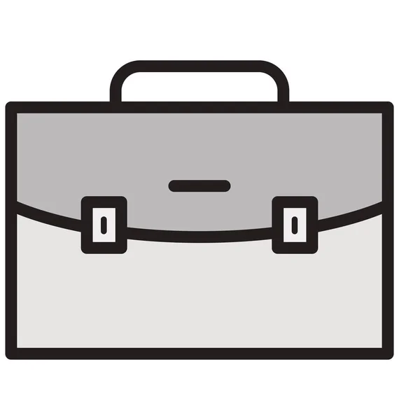 Business Bag Isolierte Vektor Symbol — Stockvektor